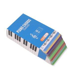 음악 제작자용 교육용 차트 초보자 피아노 덮개 120 카드 기본 코드