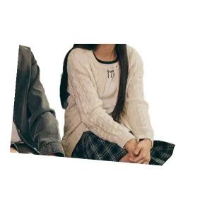 매장정품 HANGTEN 행텐 TEENS 틴즈 여아 케이블 니트 가디건_025(14480-140-604-37) 14480-140-604-37 6349