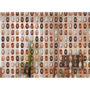 비즈발 구슬발 중국집 출입문 장식 주렴 현관 자작나무색