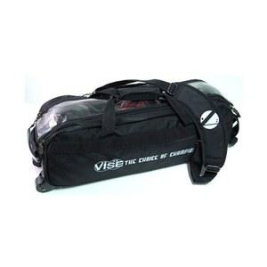 바이스 클리어 탑 3 볼 토트 롤러 볼링백 - 블랙