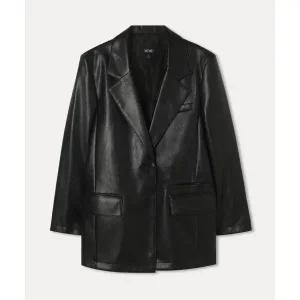 미쏘 페이크 레더 테일러드 자켓_MIWJLFT01B 583380