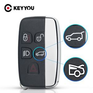 KEYYOU 10PCS 랜드 로버 레인지 스포츠 Evoque Discovery 4 Jaguar Freelander XFL XE XJ 스마트 자동차 키