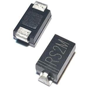50개 RS2M SMD 다이오드 SMA 패키지 DO214AC 고속 복구 패치 FR207 2A1000V