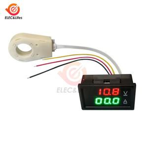 홀전류계 전압계 DC 0-300V ± 50A 100A 배터리 모니터 LED 디지털 측정기 12V 24V 36V 48V 60V 자동차