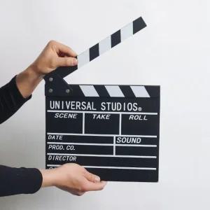 고품질 대형 클래퍼 보드 영화 촬영 슬레이트 빈티지 장식 (WCEFFEE)