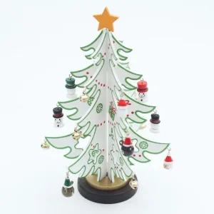 고품질 십자 나무 탁상트리 25cm 화이트 작은트리 미니트리 (WCF271A)