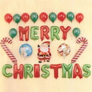 고품질 크리스마스 파티 풍선장식 33EA 08.지팡이산타 꾸미기 단체 (WCF27EF)
