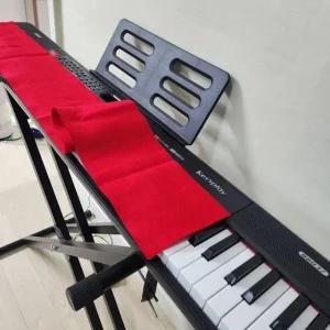 고품질 피아노 건반커버 빨강 덮개 방과후 음악 학원 피아노커버 (WFK68VD)