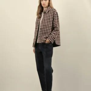 올리비아로렌 HC19 체크아우터형 셔츠  VVBNL4W9271