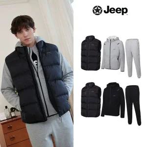 25FW 지프 남성 테크셋업 패딩 베스트 총 3종 (상하의 + 패딩 베스트)