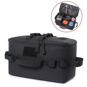 캠프 MOLLE 파우치 야외 캠핑 보관 가방 바구니 가스 스토브 용기 냄비 운반 자루 닉 조리기구 식기 주최자
