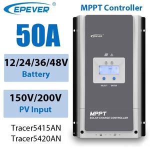 MPPT 태양광 컨트롤러 배터리 최대 패널 입력 자동 식별 PV EPEVER 5415AN 5420AN 50A 12 V 24 36 48V 150V