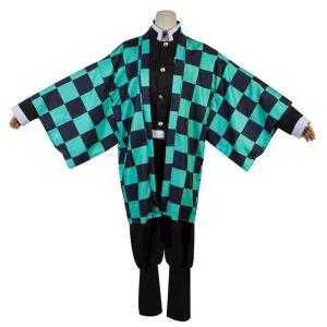 귀멸의 칼날 탄지로 코스프레 무한성 귀칼 캐릭터 코스튬 할로윈 의상