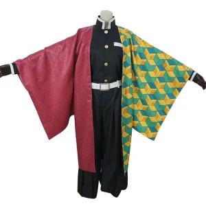 귀멸의 칼날 토미오카 기유 코스프레 귀칼 할로윈 애니 풀세트 의상 코스튬