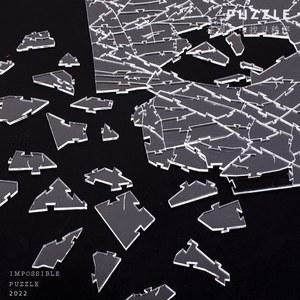 퍼즐 깨진 유리 1000 불규칙 투명 릴 고난도