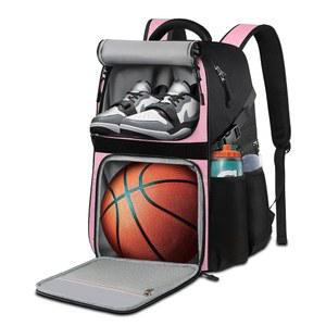 볼 홀더 신발 수납 공간이 있는 LOINTET 농구 가방 백팩, 대형 액세서리 스포츠