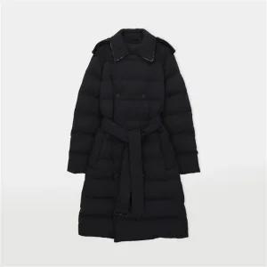 버버리 미드 렝스 나일론 푸퍼 여성 패딩 점퍼 80978691