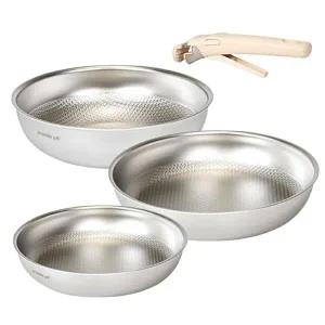 [키친아트]키친아트 프리미오316 무연마 탈착식 후라이팬3종22+28+26궁