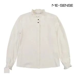 [미센스] 프릴넥 블라우스_MB3YBLM101Z