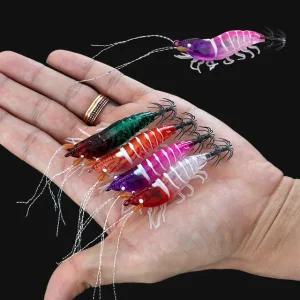 쿠루마 미니 야광 틴셀 리얼 쉬림프 에기 50mm UV케이무라 쭈꾸미 갑오지어 쭈갑