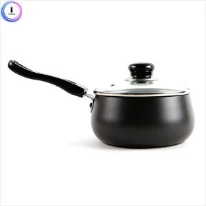 b35 키친아트 냄비(주노블랙) 편수22cm 요리용 가정용 국냄비 탕냄비 코팅 양수