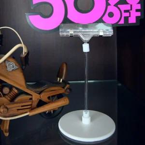 90원판 100봉 클립 쇼클립 10개대형마트 전시도구 진열 홀더 알림판다관절집게 POP 가격표 매장 카드 행거