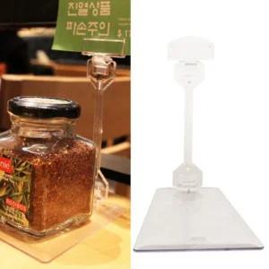 앵글 스탠드 대형 쇼클립 3개진열도구 홀더 알림판 매장전시 안내판다관절집게 POP 가격표 마트 카드 행거