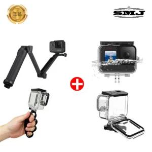 SMJ 고프로11 10 9 방수하우징 3WAY 핑거그립세트캠세트 커버 케이스 액션 고용품 고촬영 고호환 수중 카메