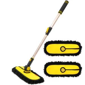 3S 세차밀대 용품 워시미트 F타입+추가걸레2개마포 자동차 극세사 용극 도구 밀대봉 밀대 타올