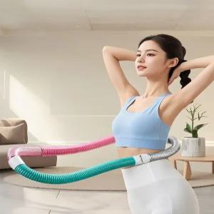 여성 다이어트 소프트 훌라후프 스프링 뱃살 슬림 홈트 운동 기구