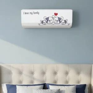 LG 삼성 벽걸이에어컨커버 먼지 곰팡이 차단 인테리어 (패밀리곰돌이디자인커버)