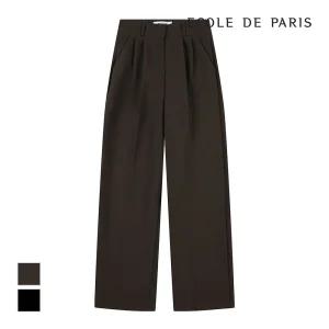 [에꼴드파리/드라로얄] 이중핀턱 와이드 팬츠_RB2YWPB062A