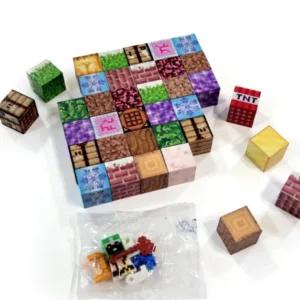 게임 마인크레프트 픽셀 자석 블럭 36pcs 랜덤 2개