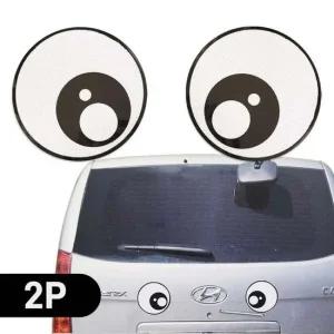 운전스티커 왕눈이 반사 스티커 고휘도 하이빔 2P