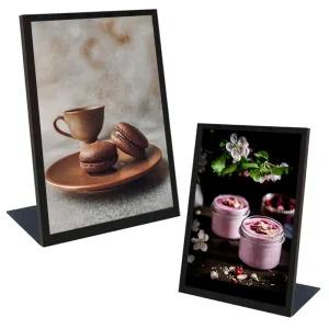 카페 메뉴판 거치대 pop 꽂이 아크릴 스탠드 A4 A3안내문 안내판 POP케이스 테이블 T자형 인포프레임 받침