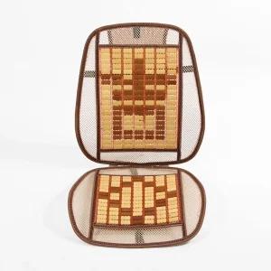 7day 대나무 자동차 방석(베이지) 카시트 차량용통풍 용시트 여름 좌석 등받이세트 망사 택시 택시용 우드