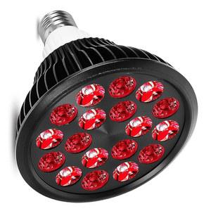 아스웨이선 레드 라이트 테라피 전구 - 피부 관리 를 위한 660nm 빨간색 및 850nm 적외선 조명 장치가 장착된 바디 페이스용 18개 LED 램프 E26 소켓 전용