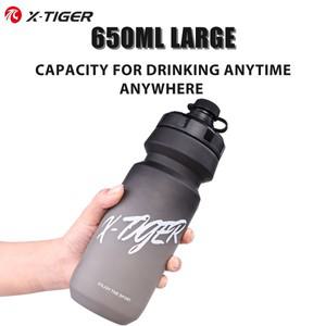X-TIGER 자전거 음료수 캐리어 650ML 대용량 스퀴즈 스프레이 안전 LDPE 360 °   씰 사이클링 피트니스 자