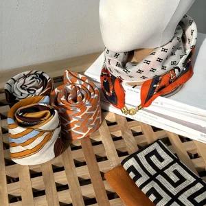 마그네틱 실크 쁘띠 스카프 20종 봄 간절기 자석스카프