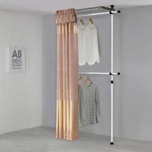 왕자 심플 2단 커튼 행거 선택형B 시스템 드레스룸 옷장