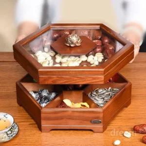 원목 구절판 그릇 도시락 트레이 선물 다과 접시