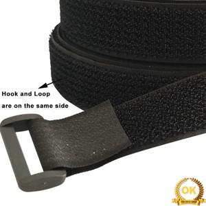 5미터 재사용 가능한 고정 케이블 스트랩 20Pcs 버클이있는 타이 나일론 후크 및 루프 신치 보안 코드