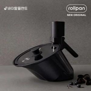 [바이탈플랜트]주방 필수품! 바이탈플랜트 롤팬 NEW 오리지널 자동회전냄비 (블랙)