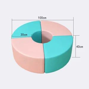놀이터 울타리 키즈카페 원형 가죽 푹신한 의자 병원 대기실 어린이집