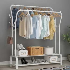 정리수납 보스위즈 선반형 행거추천 2단 옷행거 BOS-B3