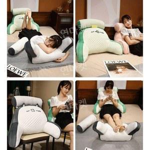 의자허리받침 등받이 바닥 큰 허리받침 매트 편한 베개