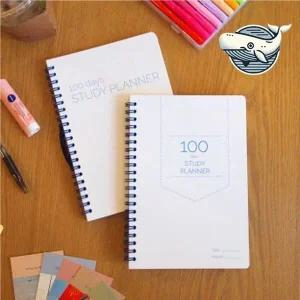 [셀러에이드]효율적인 공부 플래너 블루 점선 노트 학습