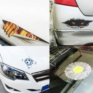 자동차 흠집 스티커 A03 소년눈) 초보운전 포인트 DIY 투명필름 초보운전 차량스티커 차량용