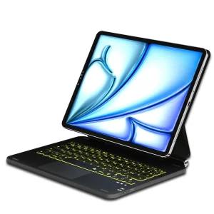 Baaaq 아이패드 에어 11인치 (M2) 2024 프로 11인치(4세대/3세대/2세대/1세대)용 마그네틱 키보드 케이스