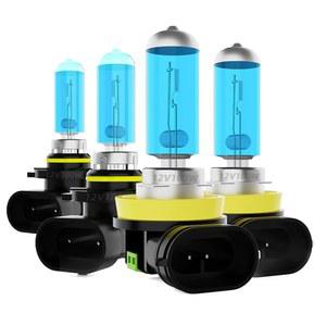 2011-2020 토요타 시에나용 DMEPUGI 헤드라이트 전구 9005 H11 하이 로우 빔 콤보 초밝은 5500K 화이트 라이트 고성능 할로겐 4PCS 장착